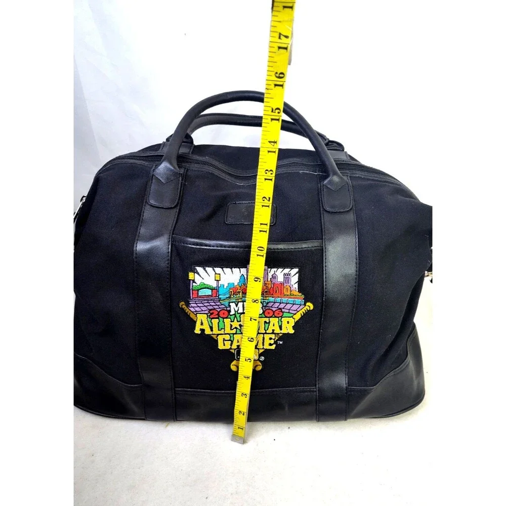 Vtg 2006 MLB All-Star Game Player's Duffle Bag Black Embroidered Pittsburg Sky